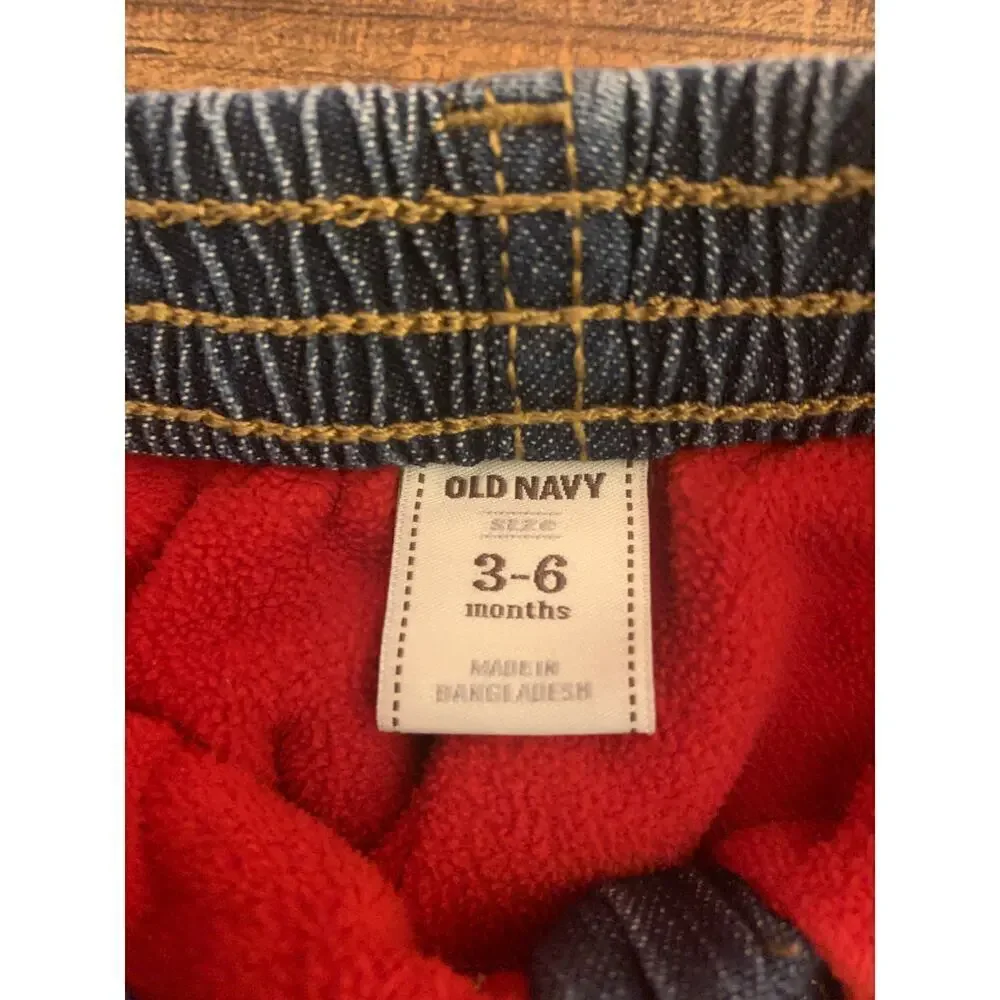 OLD NAVY Boy’s Fleece Lined Jeans / Size: 3-6 Months